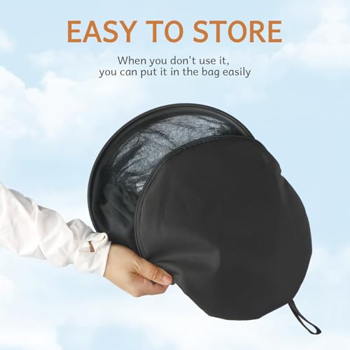 BEBONO Black Bassinet Mosquito Net Cover with Storage Bag - M Size
