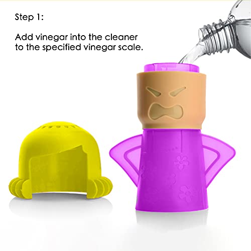 ZPCTECHGO Angry Mom Microwave Cleaner Steamer with Vinegar, Purple
