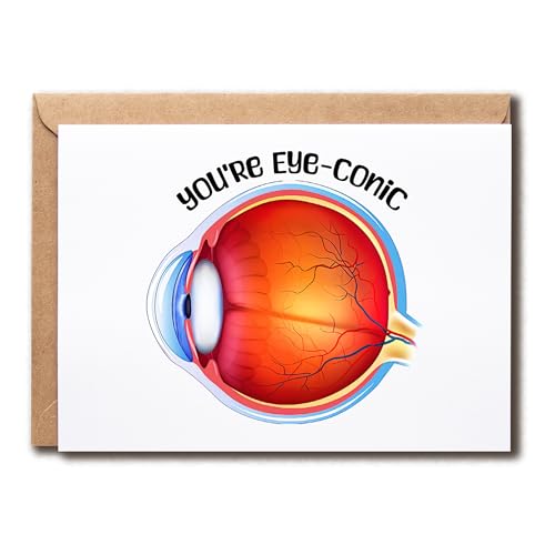 You're Eye-Conic Ophthalmologist Greeting Card - Eye Pun Medical Gift