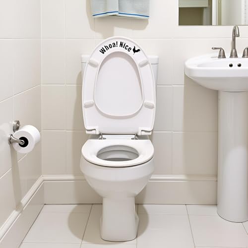 Funny Toilet Seat Sticker Waterproof Vinyl Prank Wall Art Decor