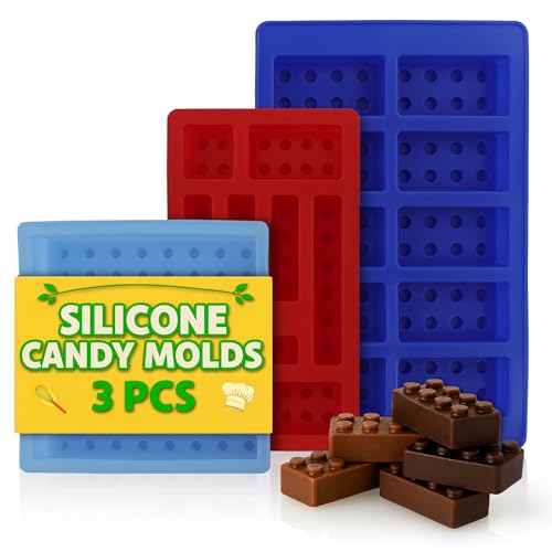 3 Pcs Non-Stick Food-Grade Silicone Chocolate Molds