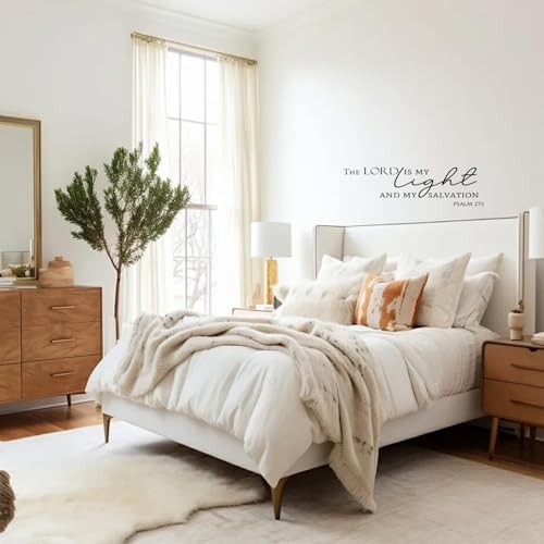 Psalm 27:1 Wall Decal - Christian Vinyl Scripture Art
