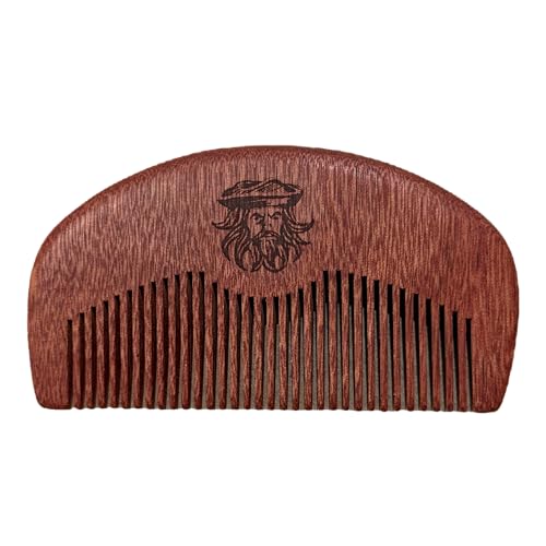 Barbanegra Wooden Beard and Mustache Comb Anti-Static Pocket Size