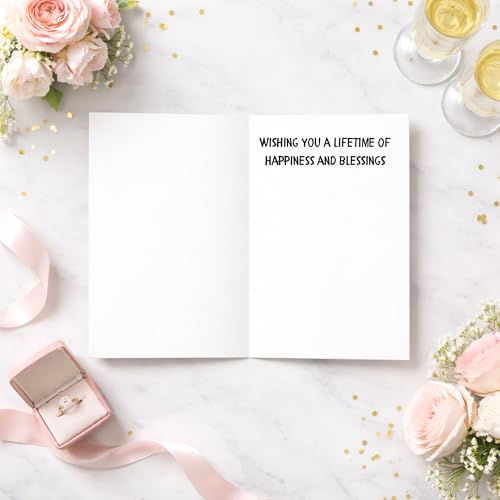 Funny Engagement Card for Bride to Be - Premium Quality with Envelope