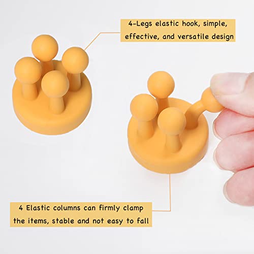 iBetterLife 4Pcs Self-Adhesive Utility Hooks for Home & Office