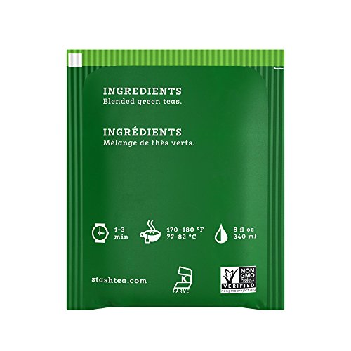 Stash Premium Green Tea - 20 Individually Wrapped Bags (Pack of 6)