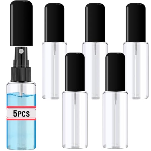 DupakSYS 5 Pack 2oz Travel Spray Bottles Refillable Fine Mist Containers