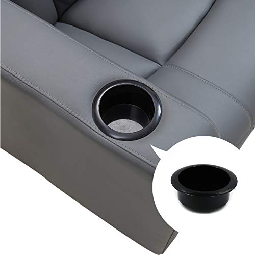 T Tulead 4PCS Plastic Sofa Cup Holders 3.39" Inner Diameter - Easy Install