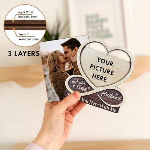 Heart Infinity Drive Safe Christmas Car Visor Ornament for Husband - Holiday Gift