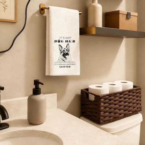 Decorative German Shepherd Hand Towels - Funny Dog Gifts, 16x24 Inch