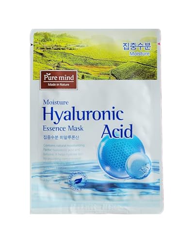 Ahglow Hyaluronic Acid Moisturizing Face Masks 4-Pack