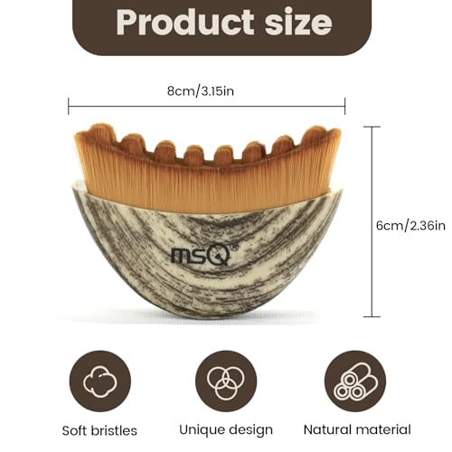 MSQ Lymphatic Contour Face Brush - Ultra-Soft Jawline Sculpting & Drainage Massager