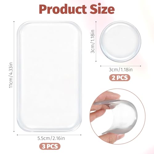 Ezymivs 5PCS Silicone Lash Pad False Eyelash Holder Extension Tools