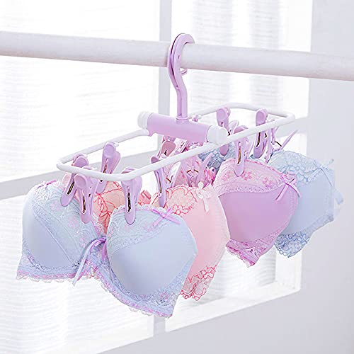 ZACI 2-Pack Folding Clothes Drying Rack with 24 Clips - Indoor & Outdoor Use