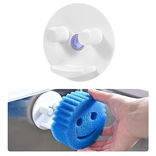 Qujior 1 Pack Suction Scrub Sponge Holder for Kitchen Sink