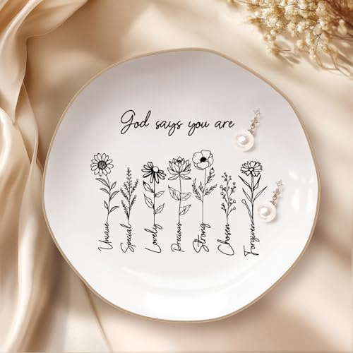 Inspirational Heptagon Ring Tray - Confirmation Gifts for Teen Girls