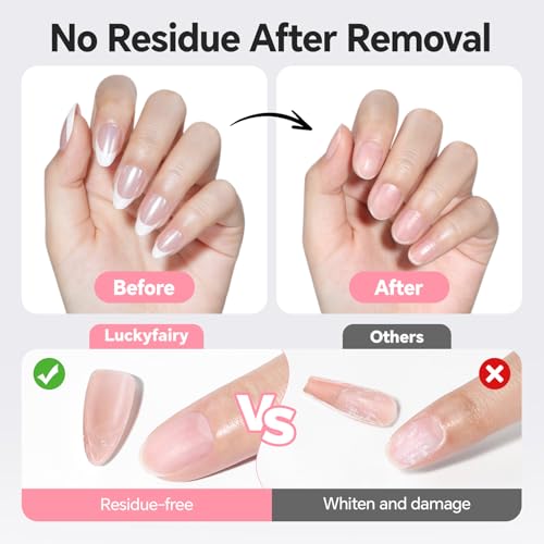 Luckyfairy Nail Glue Remover Pen 10ml 2-Pack Acetone-Free Formula