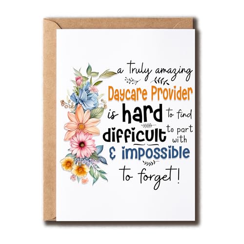 Funny Appreciation Thank You Card for Daycare Provider - 5x7