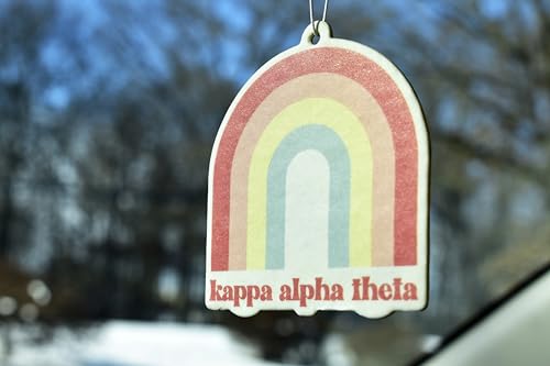 Kappa Alpha Theta Rainbow Air Freshener - 2 Pack, Flowers & Sunshine Scent