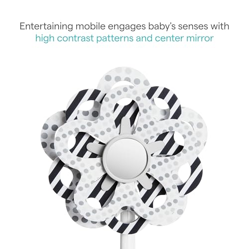 Munchkin¢ç Baby Bloom¢â Mobile for Munchkin Swing - High-Contrast Infant Mobile with Mirror