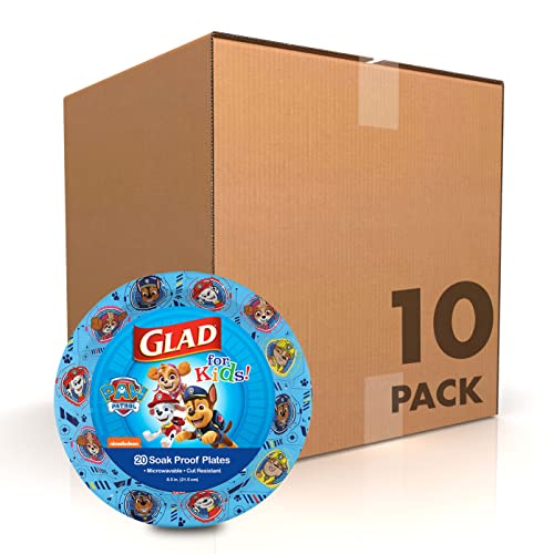 Paw Patrol Paper Plates for Kids - Heavy-Duty 8.5 in, 20 Ct, 10-Pack