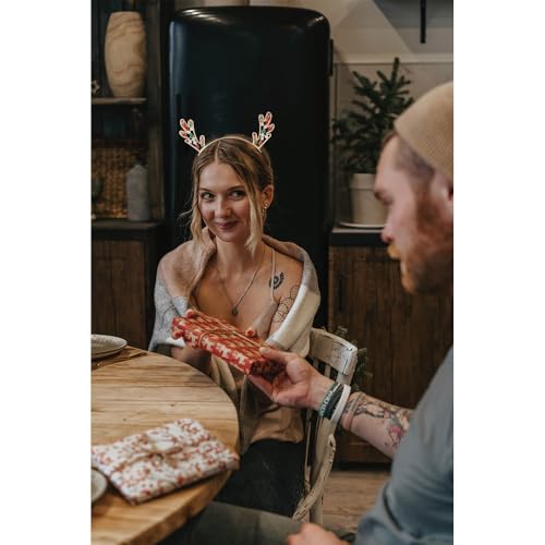 Metallic Gold Reindeer Antler Christmas Headband for Holiday Parties
