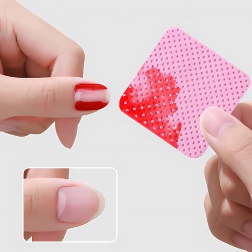 1800 PCS Lint Free Nail Wipes & Gel Polish Remover Pads, Pink
