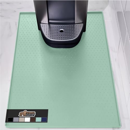Gorilla Grip Silicone Coffee Mat - Waterproof & Heat Resistant, 15x23 Mint