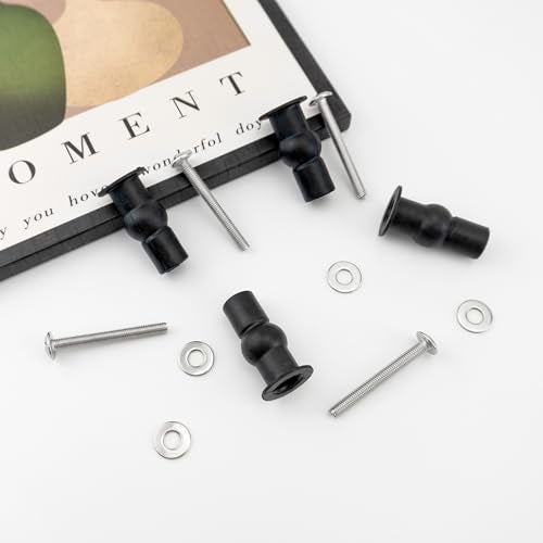 Quacc Universal Toilet Seat Hinge Screws - 4-Pack Top Mounting Fixings