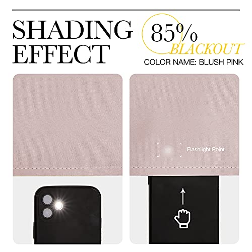 NICETOWN Blush Pink Blackout Curtains, 42" x 54" Thermal Insulated Grommet Drapes (2 Panels)