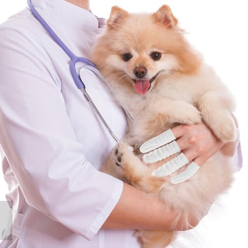 (Approx 300 Pcs) Finger Covers,Latex Finger Covers Disposable Gloves,Thumb and Fingertip Protector Finger Glove,Suitable for Cleaning Beauty Electronic Component Repair Handmade Oroduction(Whiter)