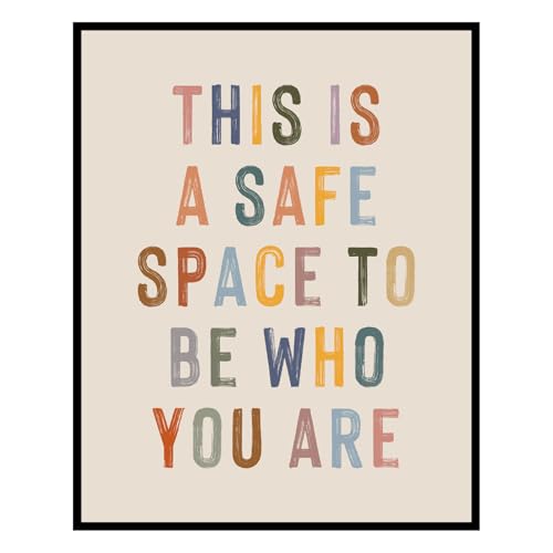 This Is A Safe Space Classroom Sign - 8x10 Unframed Wall Art