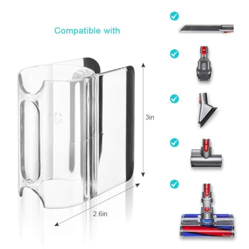 KEEPOW 2+1+1 Pack Accessory Holder Clip for Dyson V11 V10 V8 V7