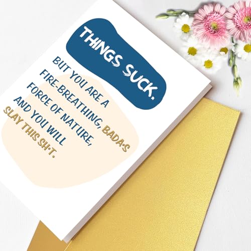 Funny Encouragement Card for Men & Women - Get Well Soon Gift