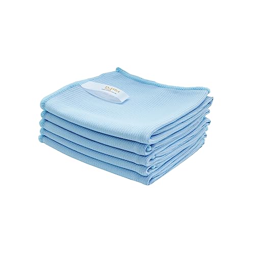 DrDirt Microfiber Glass Cleaning Cloths - 5 Pack, Lint-Free