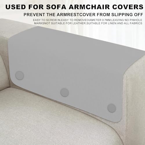 Light Grey Upholstery Twist Pins - 12 Pack for Slipcovers & Bed Skirts