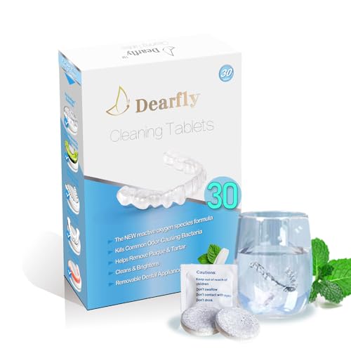 Teckolign Retainer Cleaner Tablets - 30 Pack Mint Aligner Cleaner