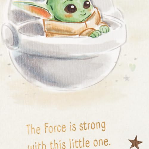 Star Wars Baby Shower Card - Baby Yoda Congratulations Card