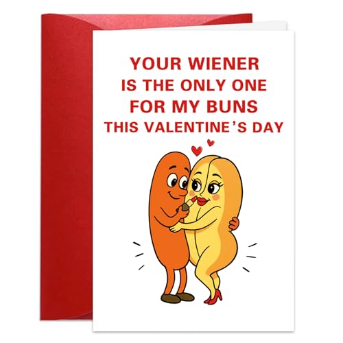 Funny Valentine's Day Card for Him - Naughty Joke with Envelope