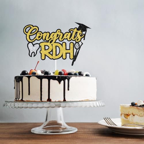 Congrats RDH Cake Topper for Dentist Graduation Party