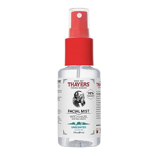 Thayers Alcohol-Free Witch Hazel Facial Mist Toner, Aloe Vera, 3 oz