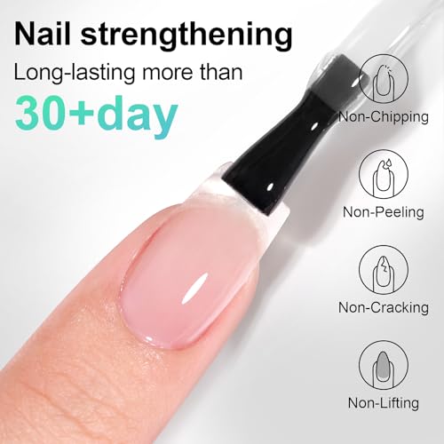 L'UGX 7-in-1 Clear Builder Gel for Nails 15ml - Hard Gel Strengthener