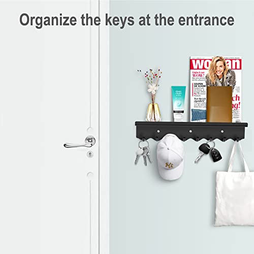 Volnamal Magnetic Key Holder with Mail Organizer & 8 Hooks