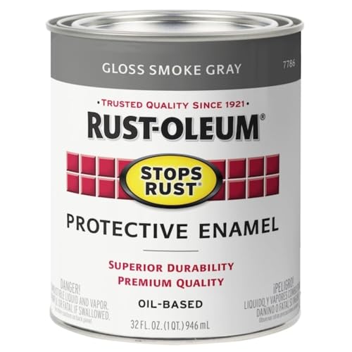 Rust-Oleum Stops Rust Protective Enamel Paint, 1 Count Gloss Smoke Gray