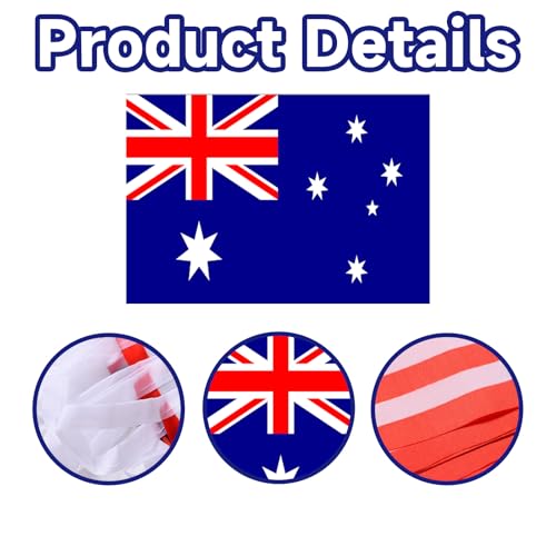 Australia Flag Pennant Banner - 20 Pcs Hanging Decorations for Parties
