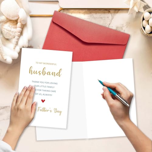 Romantic Father's Day Card for Husband - Heartfelt Gift from Wife