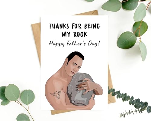 Funny Father's Day Card for Dad - Cute Thank You Gift from Kids