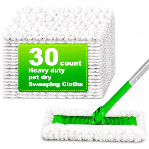Vowanop Heavy-Duty Dry Cloths for Swiffer Mop - 30 Count