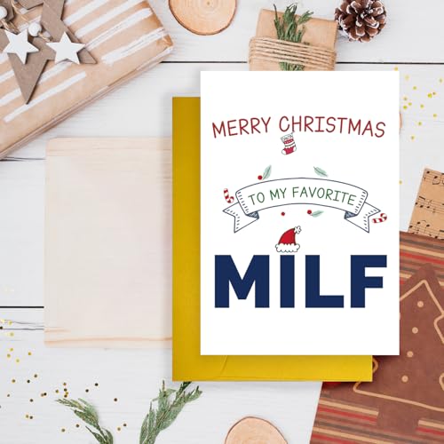 Funny Christmas Card for Mom - Premium Holiday Greeting Card