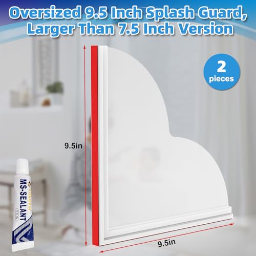 AILIBI Silicone Bathtub Shower Splash Guard - 2 Pack, Water Barrier